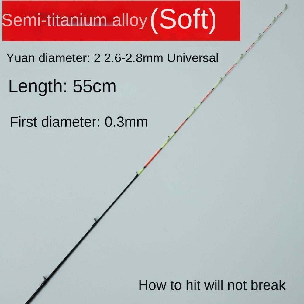 Fishing Boat Fiberglass - Fiberglass/Carbon Half-titanium Fishing Rod Tip Half/All