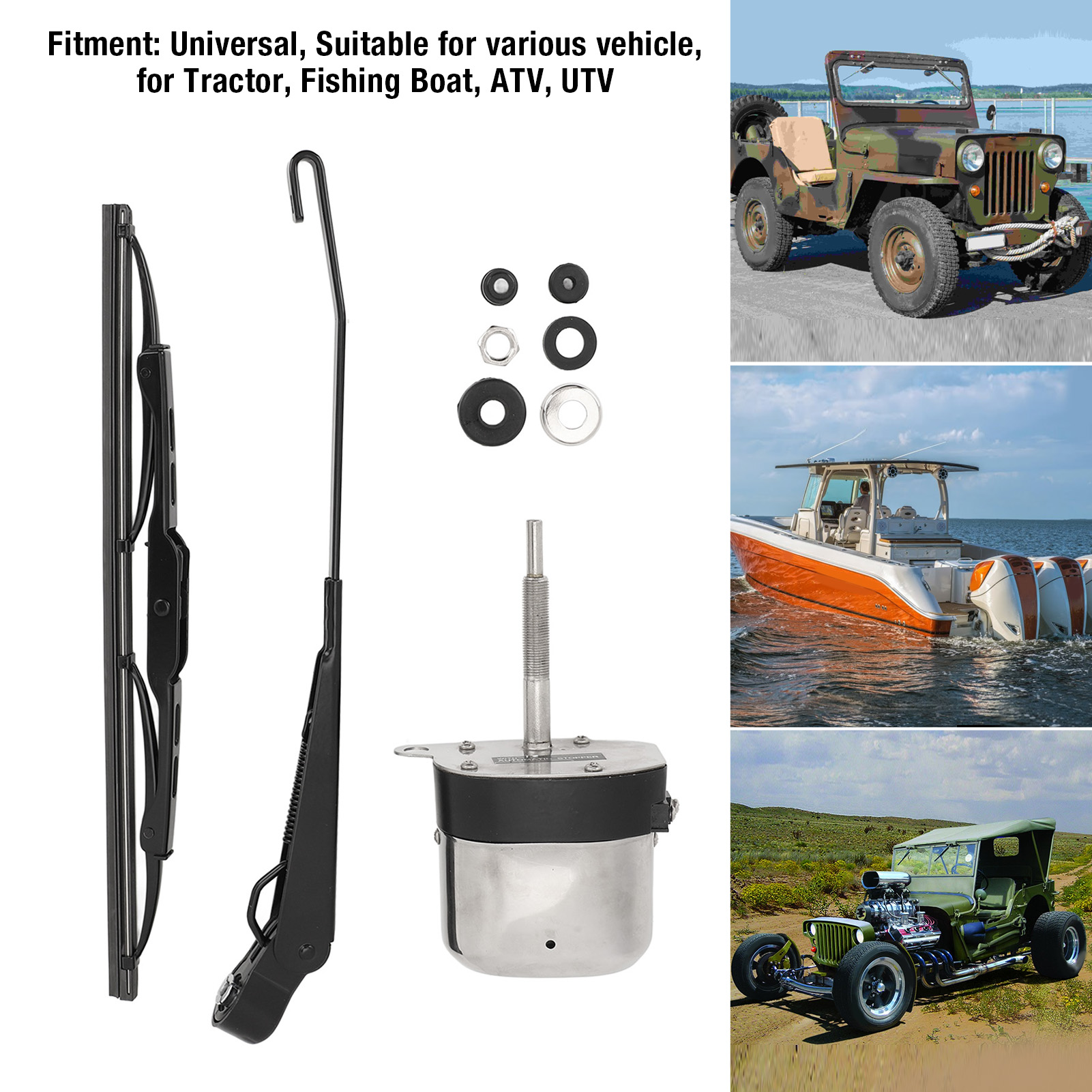 Electric Motor Windshield Wipe - Fishing Boat Outboard Motor recension och pris