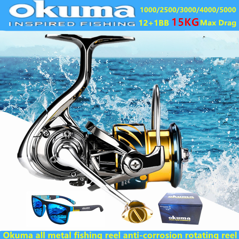 Okuma all metal fishing reel 1 - Fishing Boat Steering Wheel recension och pris