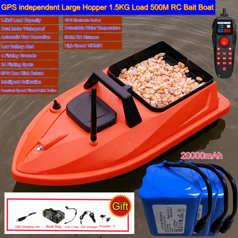 NEW GPS Fishing Bait Boat 1.5k - Fishing Boat Gps recension och pris