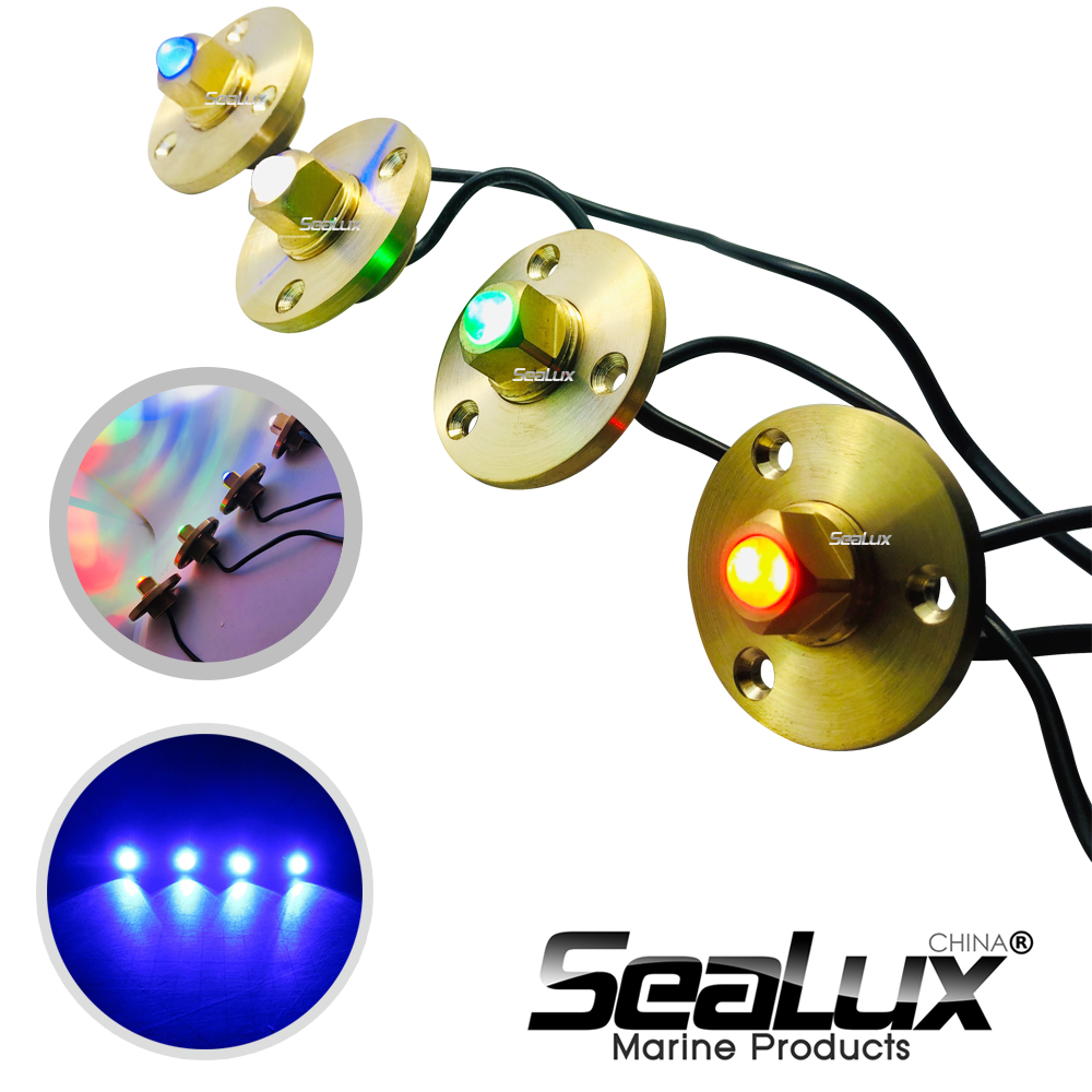 Sealux Brass drain plug LED li - Fishing Boat Navigation Light recension och pris
