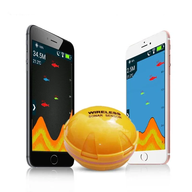 Portable Wireless blue and too - Fishing Boat Depth Finder recension och pris