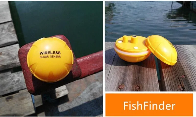 Portable Wireless blue and too - Fishing Boat Depth Finder recension och pris