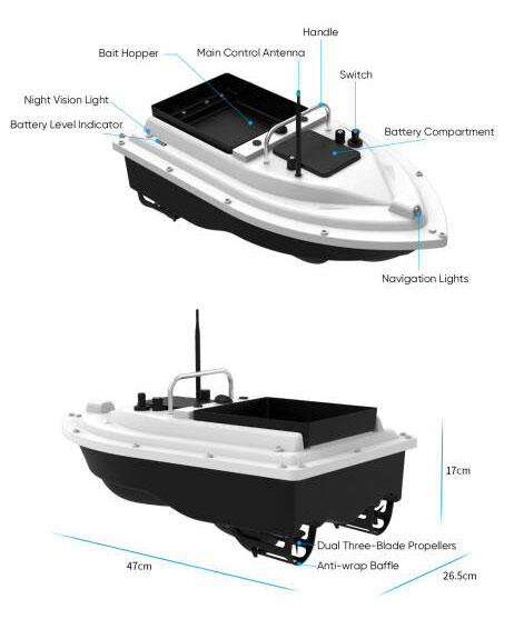 New 12V High Speed Carp Fishin - Fishing Boat Gps recension och pris