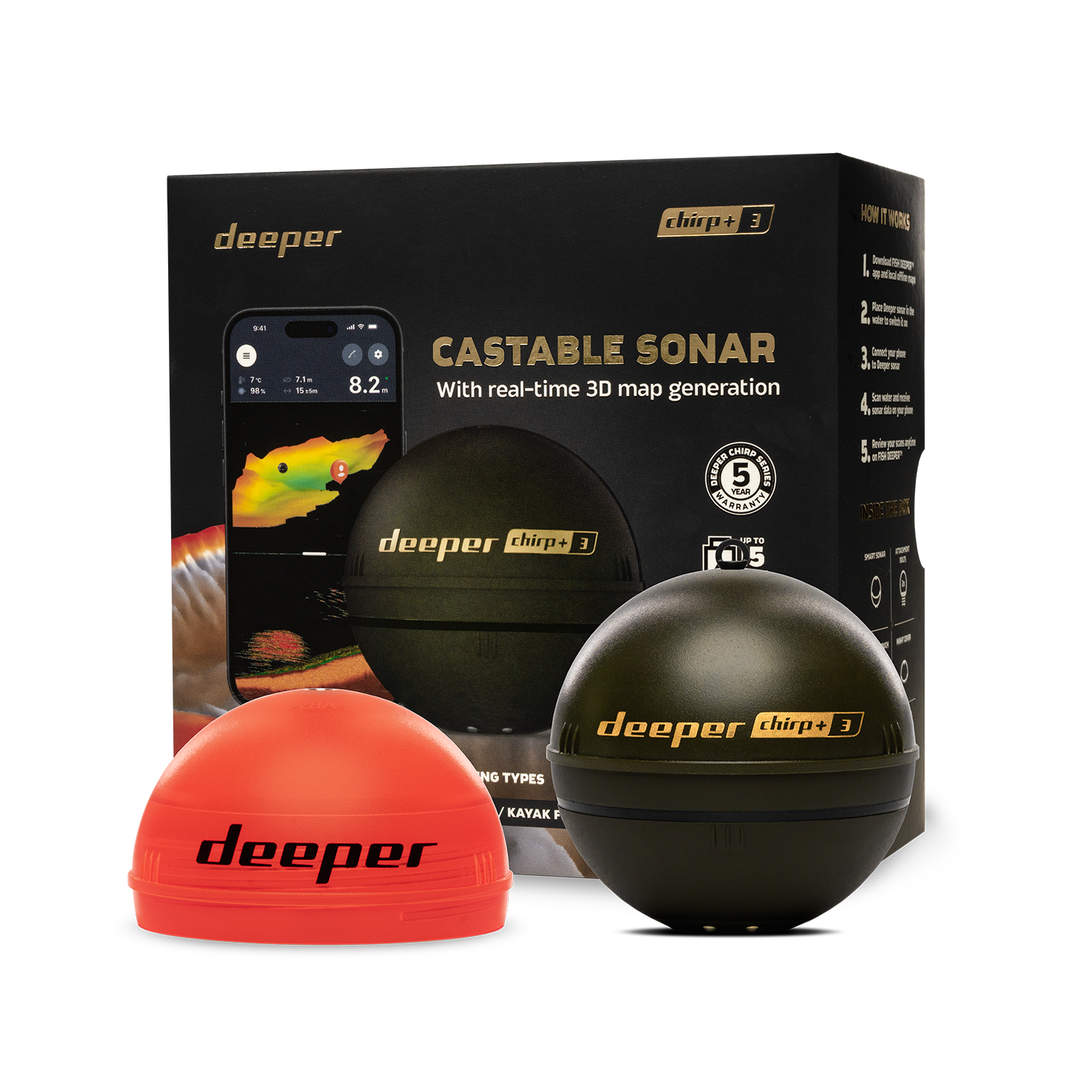 Deeper Smart Sonar Chirp+3 Fis - Fishing Boat Gps recension och pris