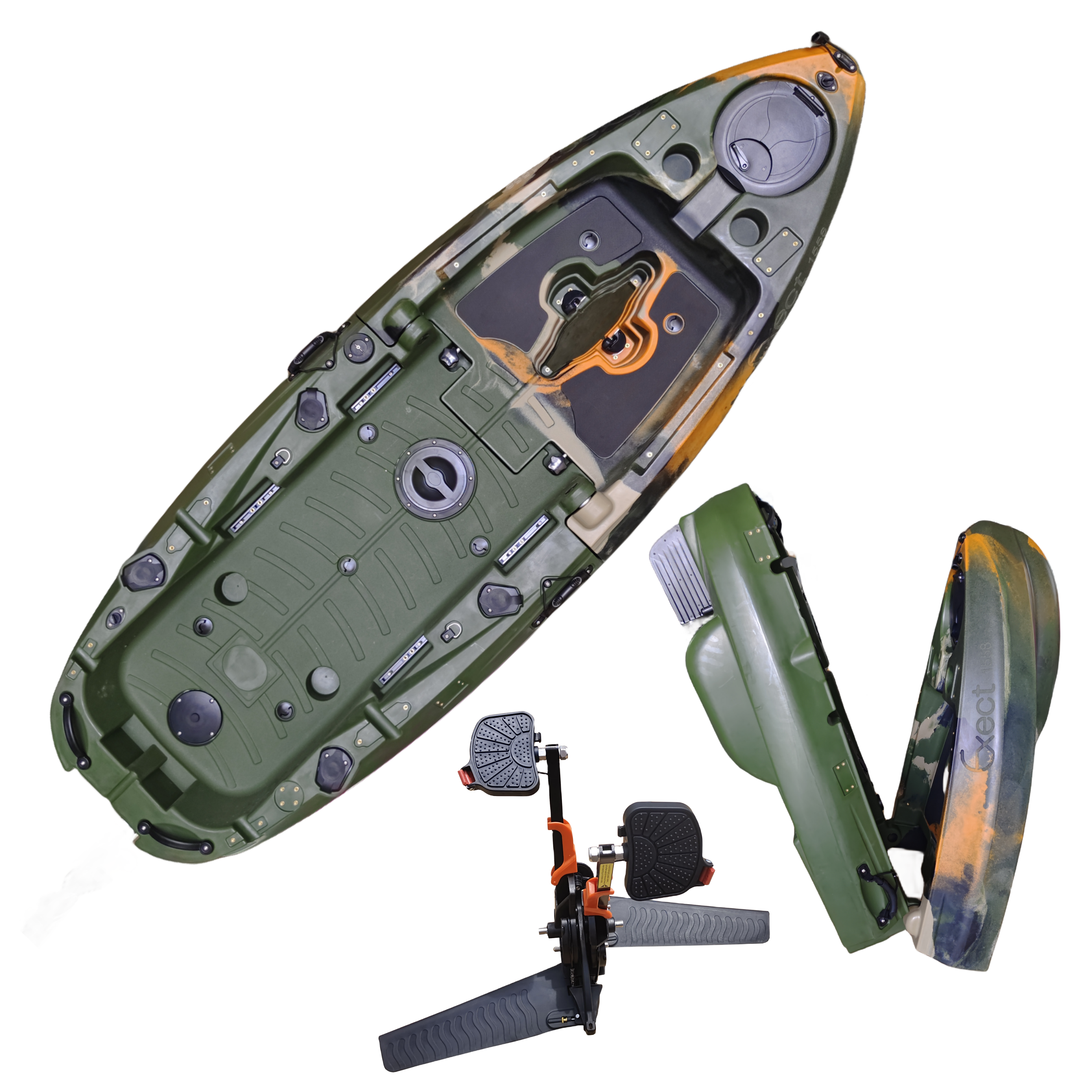 Plastic Kayak Pedal Kayak Fish - Fishing Boat Aluminum recension och pris