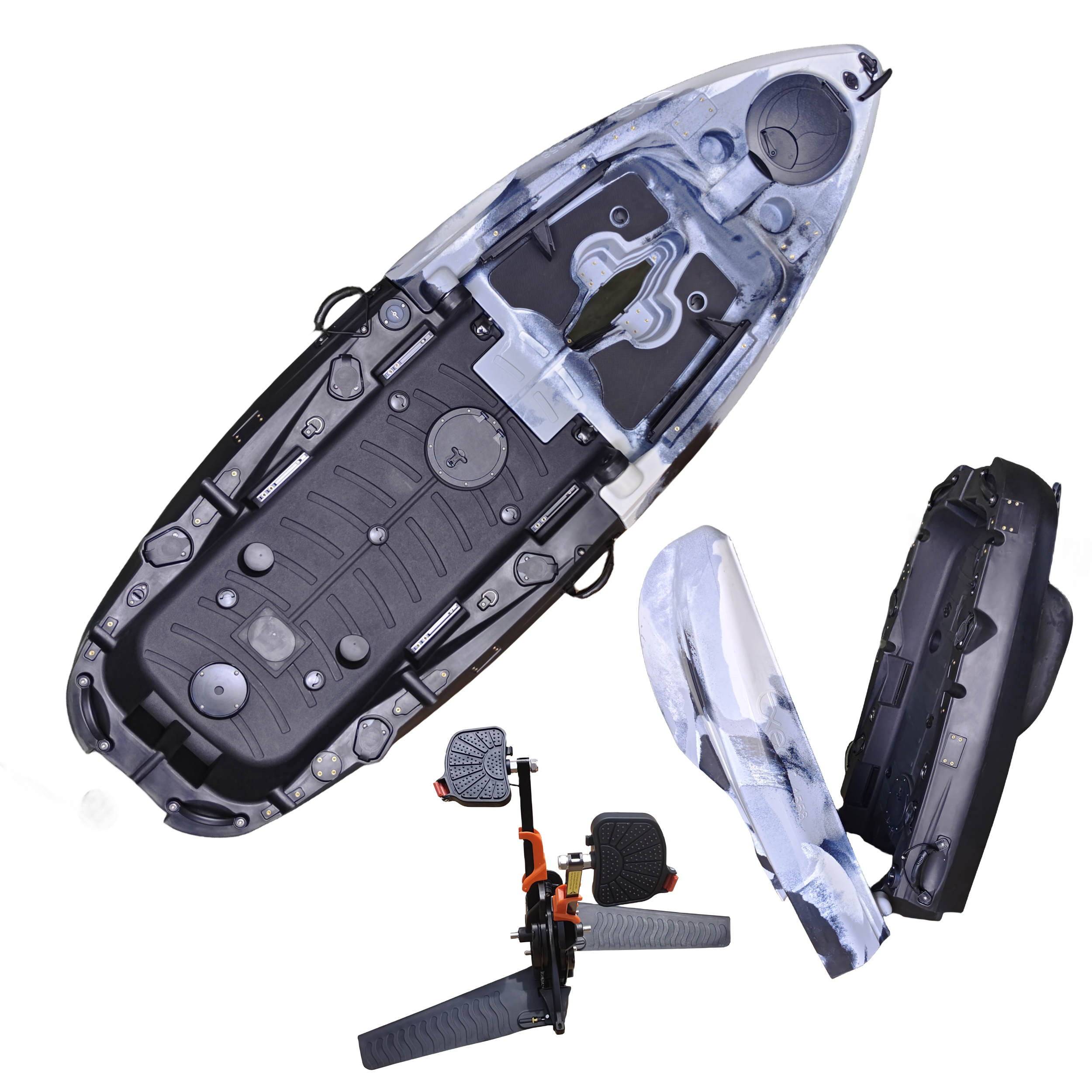 Plastic Kayak Pedal Kayak Fish - Fishing Boat Aluminum recension och pris