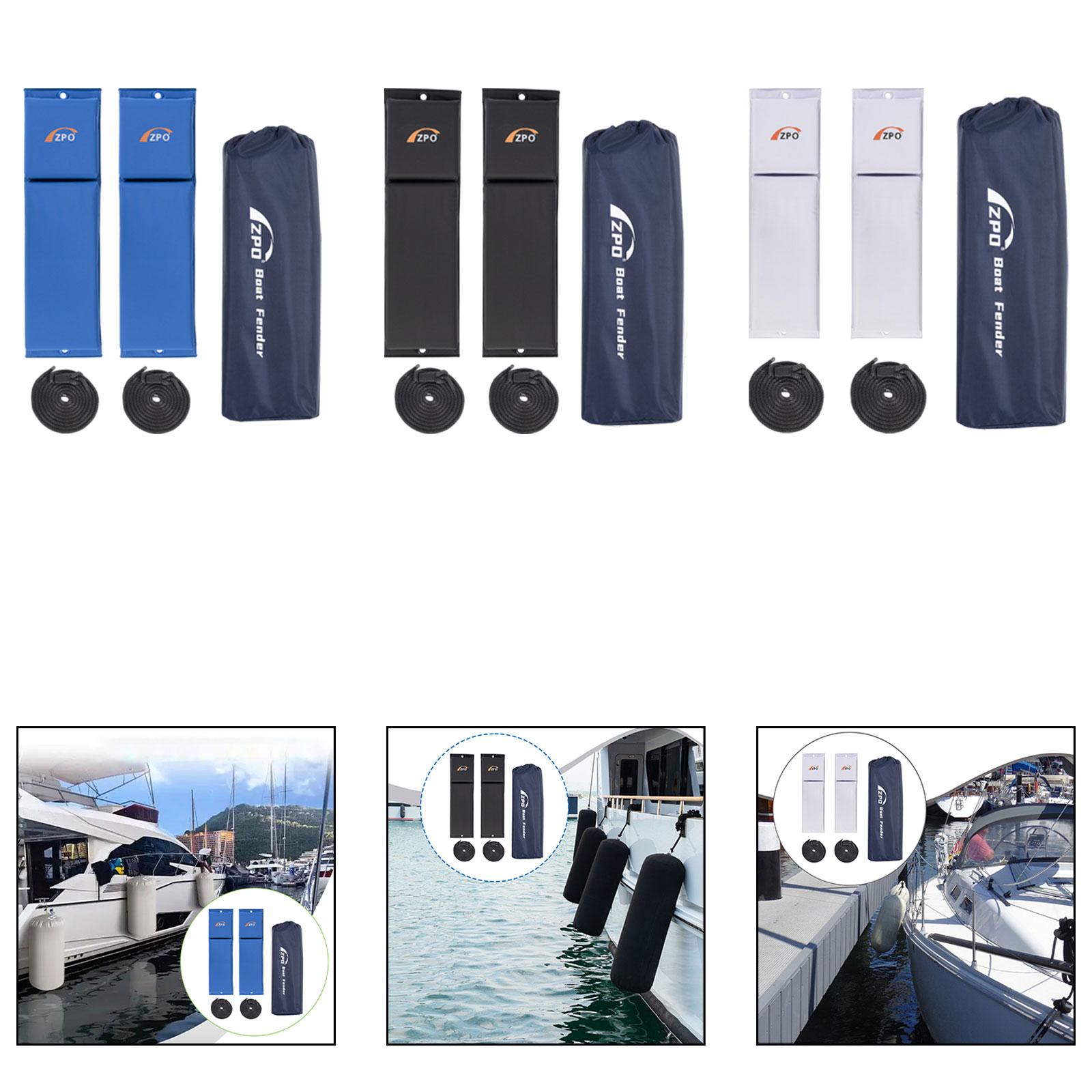 2Pcs Flat Boat Fender with Rop - Fishing Boat Paddle recension och pris