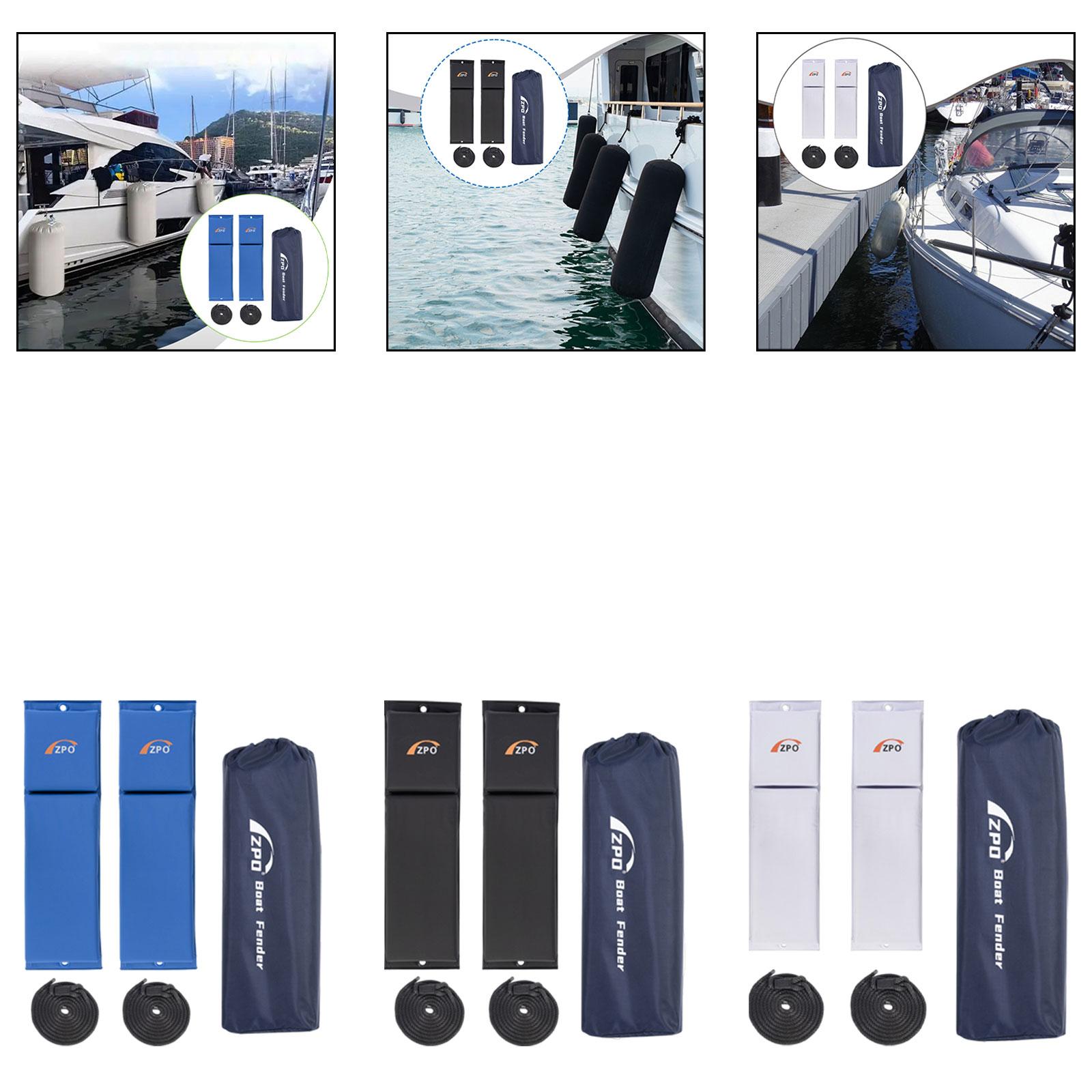 2Pcs Flat Boat Fender with Rop - Fishing Boat Paddle recension och pris