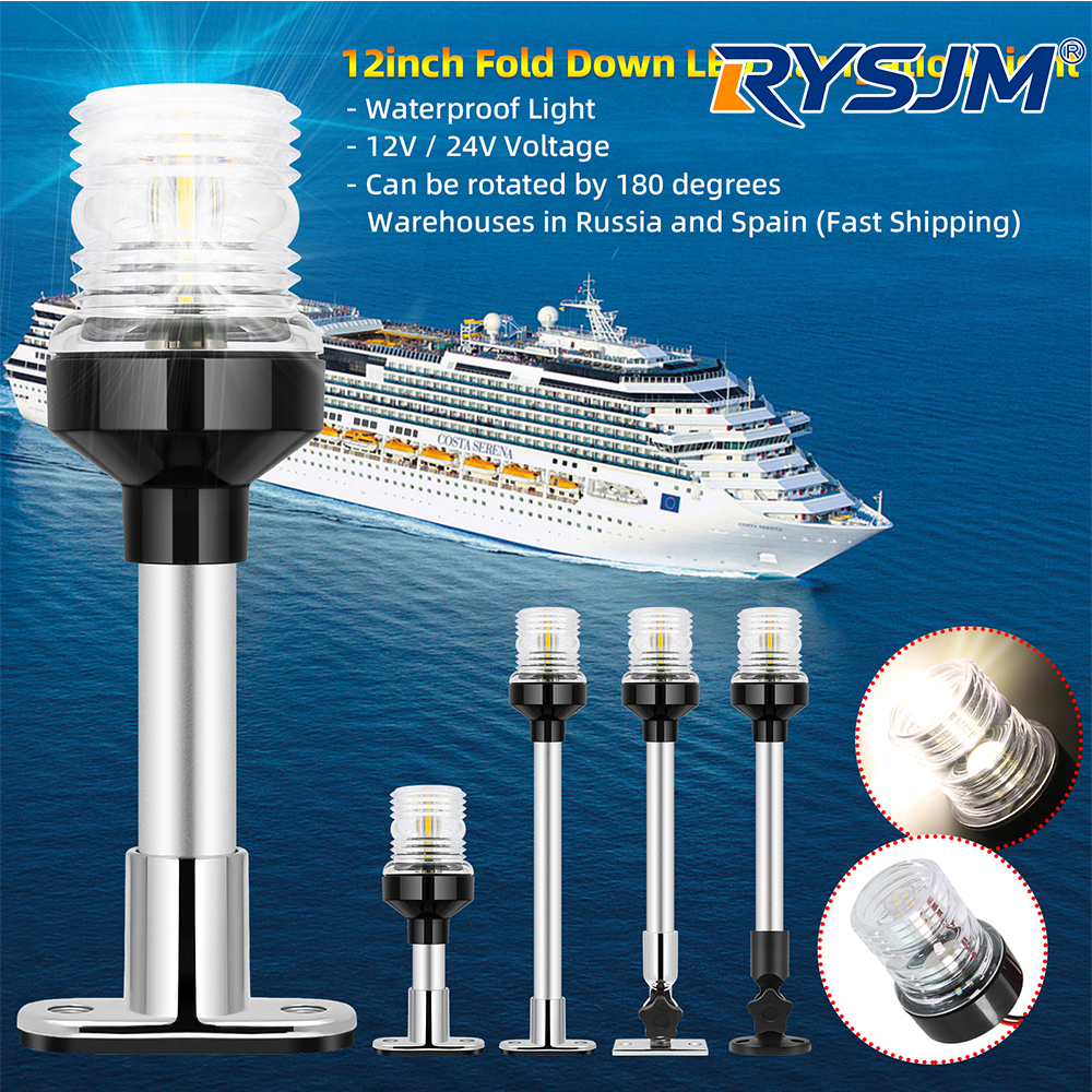 6/12inch LED Fold Yacht Naviga - Fishing Boat Paddle recension och pris