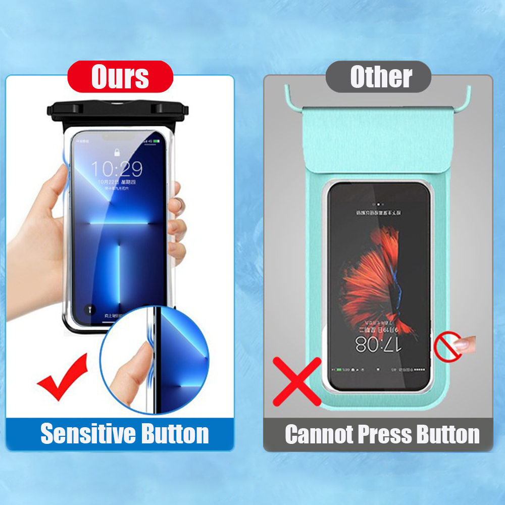 Waterproof Phone Case Swimming - Fishing Boat Cover recension och pris