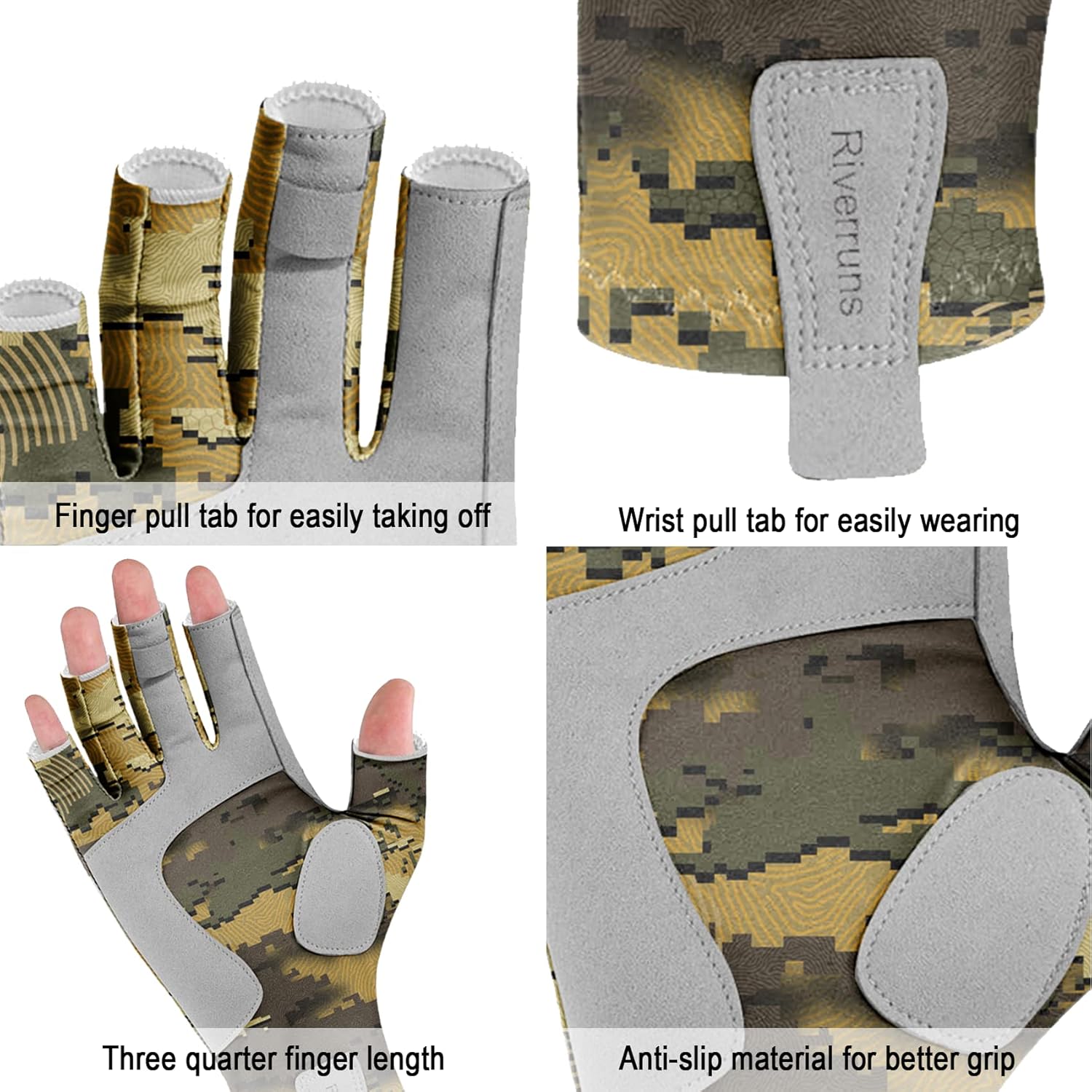 Aventik UPF50+ Fingerless Fish - Fishing Boat Cover recension och pris