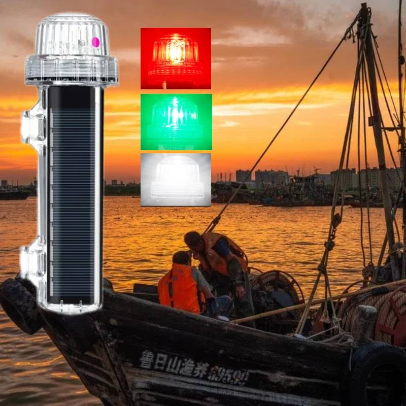 [No flash] Solar boat signal l - Fishing Boat Navigation Light recension och pris