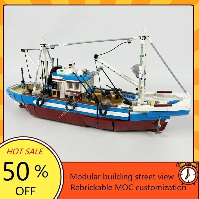Custom 1600PCS Modular MOC-910 - Fishing Boat Trailer recension och pris