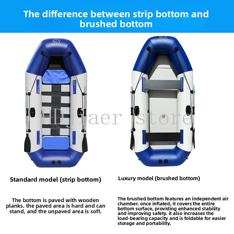 Inflatable Boat with Hard Bott - Fishing Boat Inflatable recension och pris